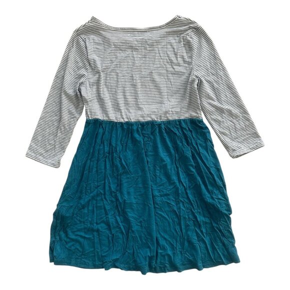 Women's Striped Casual Round Neck Knitted Dress - Picture 2 of 6